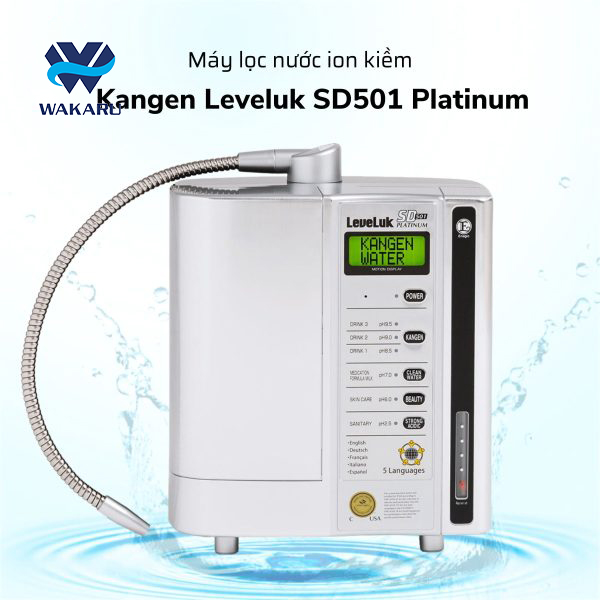 Máy Lọc Nước Ion Kiềm Kangen Leveluk SD501 Platinum