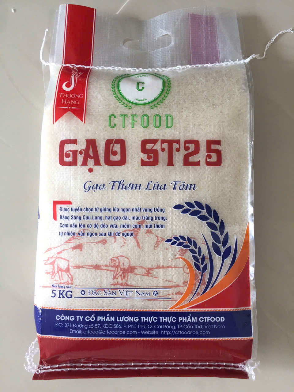 Combo Gạo ST25 Bao 5Kg x 5 bao